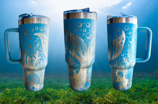 Mermaid Tail Tumbler - 40 Oz