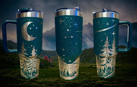 Starry Forest Tumbler - 40 Oz