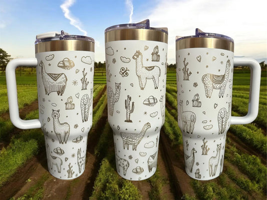 Llama Lovers Tumbler - 40 Oz